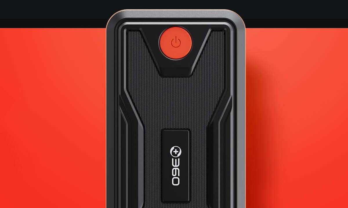 Powerbank 360 D6H Jump Starter Kit+ 10000 mAh Czarno-pomaranczowy swietne parametry techniczne