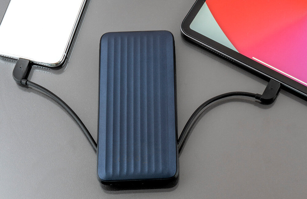 Powerbank 4SMARTS iDous 10000mAh Czarny wygląd design lekkość konstrukcja