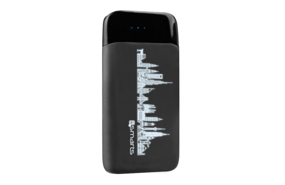 Powerbank 4SMARTS VoltHub Travel 8000mAh Czarny podróż poręczny podświetlenie