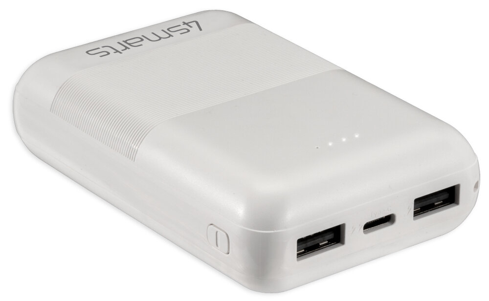 Powerbank 4SMARTS VoltHub Go2 10000mAh Biały porty złącza