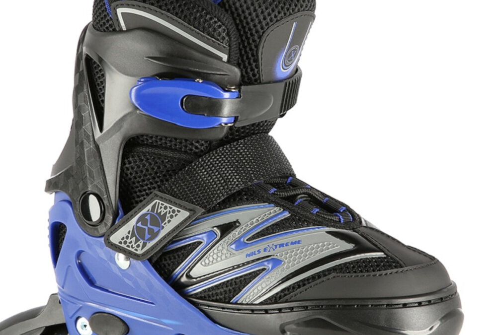 Łyżworolki NILS EXTREME NA11010 (rozmiar 35-38) klamra dwusekcyjna sznurowadła maksymalne bezpieczeństwo