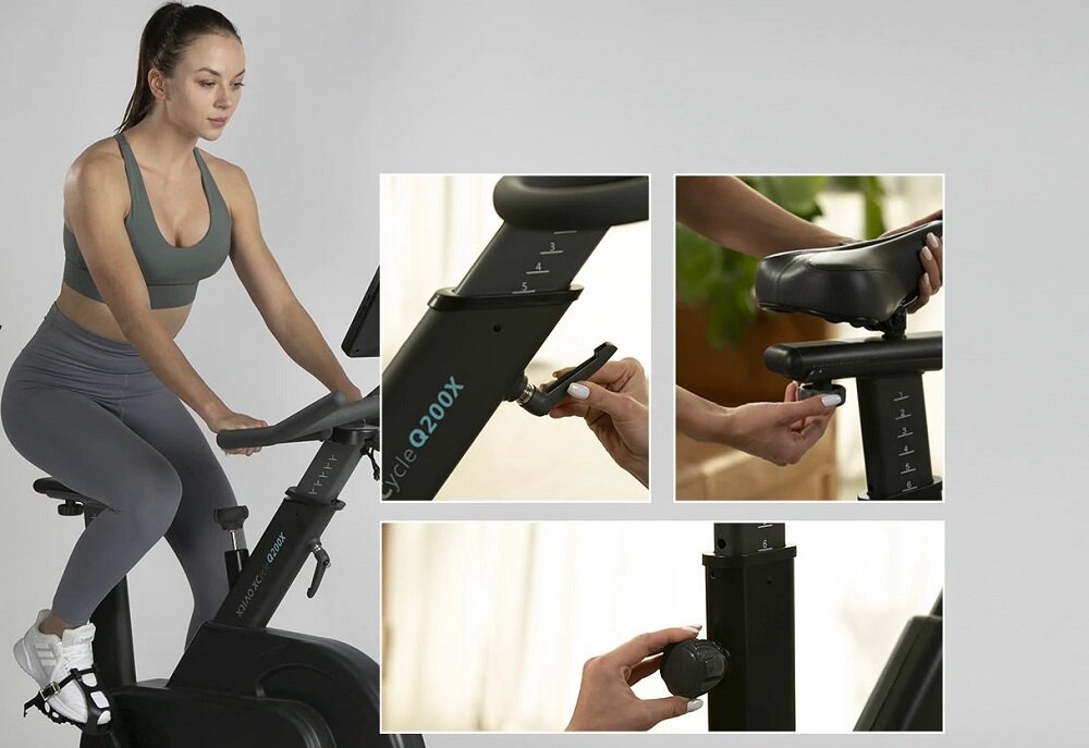 Rower magnetyczny OVICX Q200X - Ergonomia jazdy 