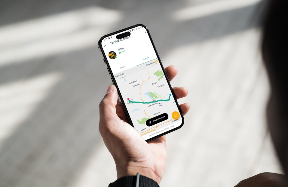 Lokalizator NOTIONE GPS Czarny lokalizacja rzeczy przedmioty zobowiązania precyzja