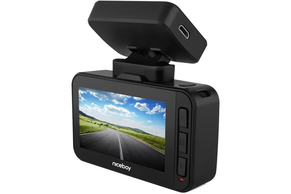 Wideorejestrator NICEBOY Pilot XR Radar obiektyw rozdzielczość nagrywanie kąt zapis sensor czujnik montaż wymiary ładowanie zasilanie auto samochód rejestrowanie karta pamięć pojemność ładowarka obraz zdjęcia filmy aplikacja sterowanie 