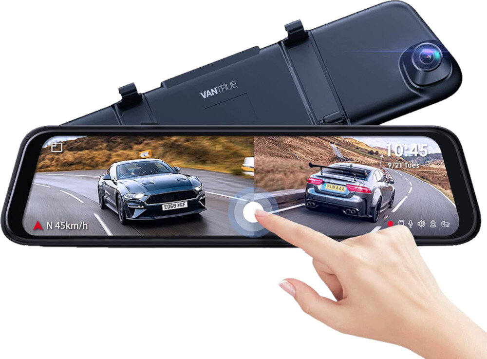 Wideorejestrator VANTRUE M2 + Kamera cofania obsluga poprzez ekran dotykowy