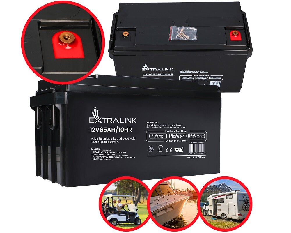 Akumulator EXTRALINK EX.19003 65Ah 12V Niezawodność trwałość Technologia Absorbent Glass Mat Wszechstronność zastosowań Bezpieczeństwo Prosta obsługa łatwy montaż