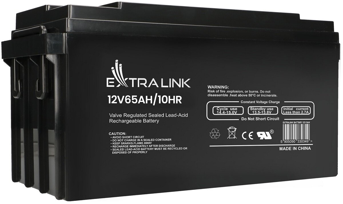 Akumulator EXTRALINK EX.19003 65Ah 12V Niezawodność trwałość Technologia Absorbent Glass Mat Wszechstronność zastosowań Bezpieczeństwo Prosta obsługa łatwy montaż