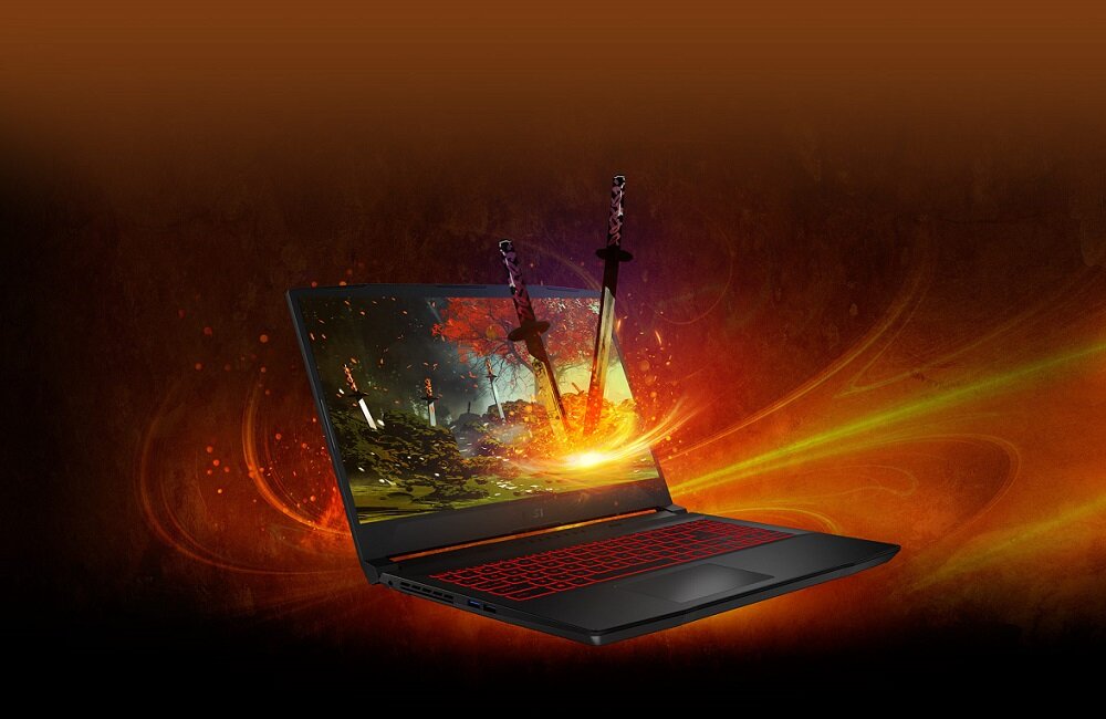 Laptop MSI Katana GF76 11UD 17 3 IPS 144Hz i7 11800H 16GB SSD 512GB GeForce RTX3050Ti Windows 10 Home Wyraźna poprawa wydajności Technologia Resizable BAR