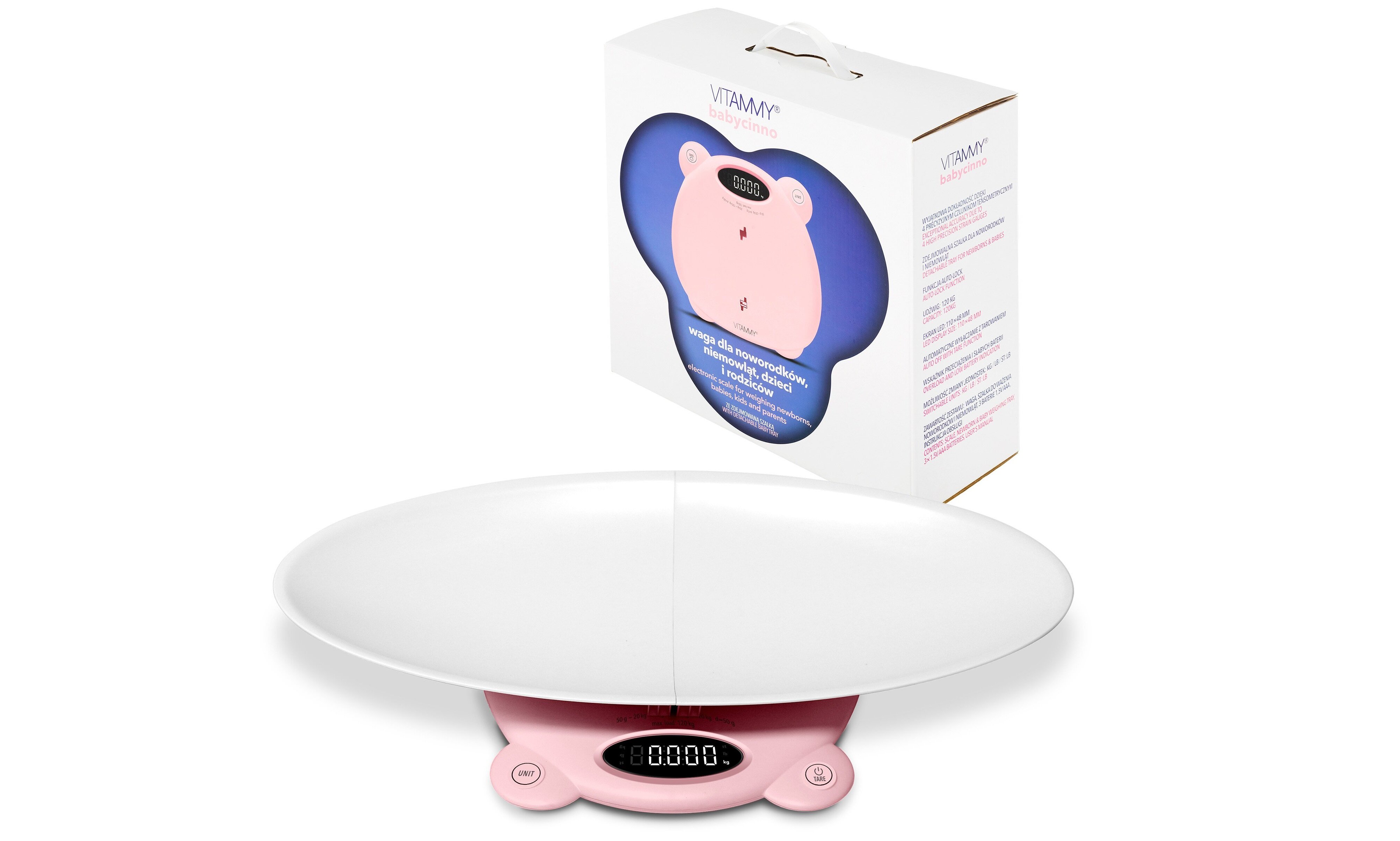 Waga dla niemowląt VITAMMY Babycinno wiek dostosowany waga