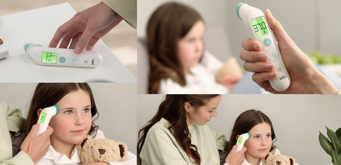 Termometr BRAUN TempleSwipe BST200EE