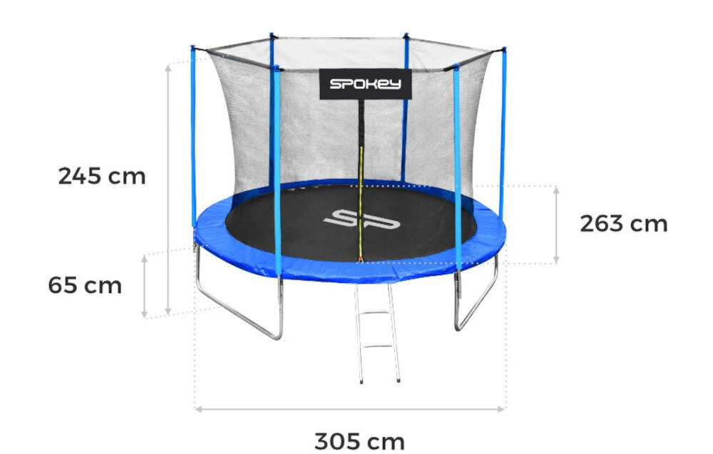 SPOKEY solidne ramy bezpieczna podstawa siatka zabezpieczająca zamek