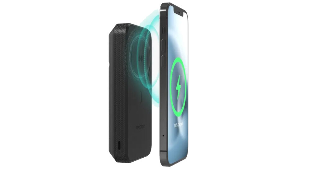 Powerbank MOPHIE Snap+ Powerstation Stand 10000mAh MagSafe Czarny pojemność moc mophie