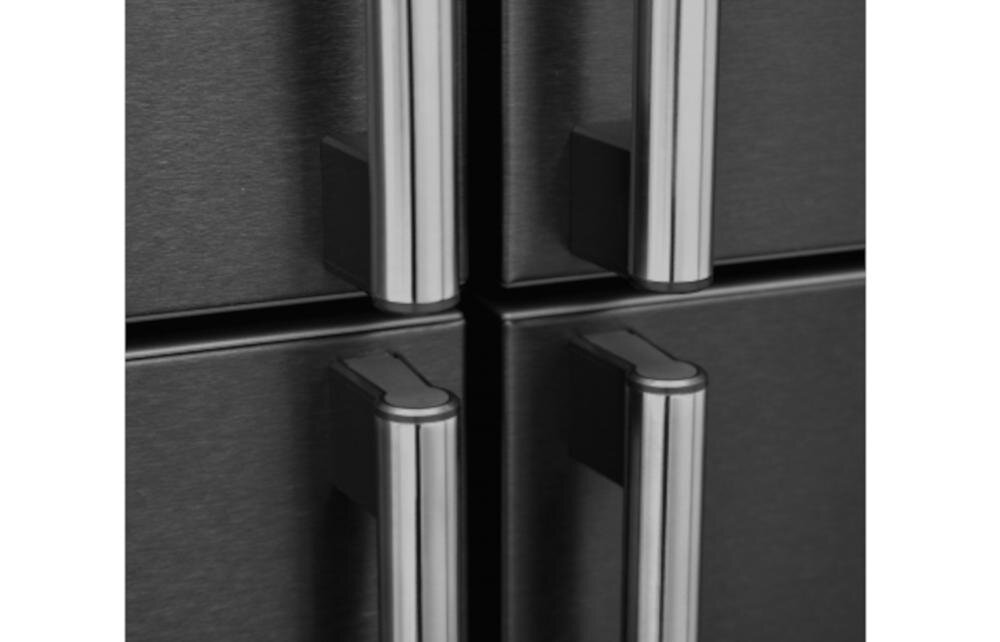 SHARP SJ-FF560EVA-EU wnętrze chłodziarka ergonomiczne uchwyty