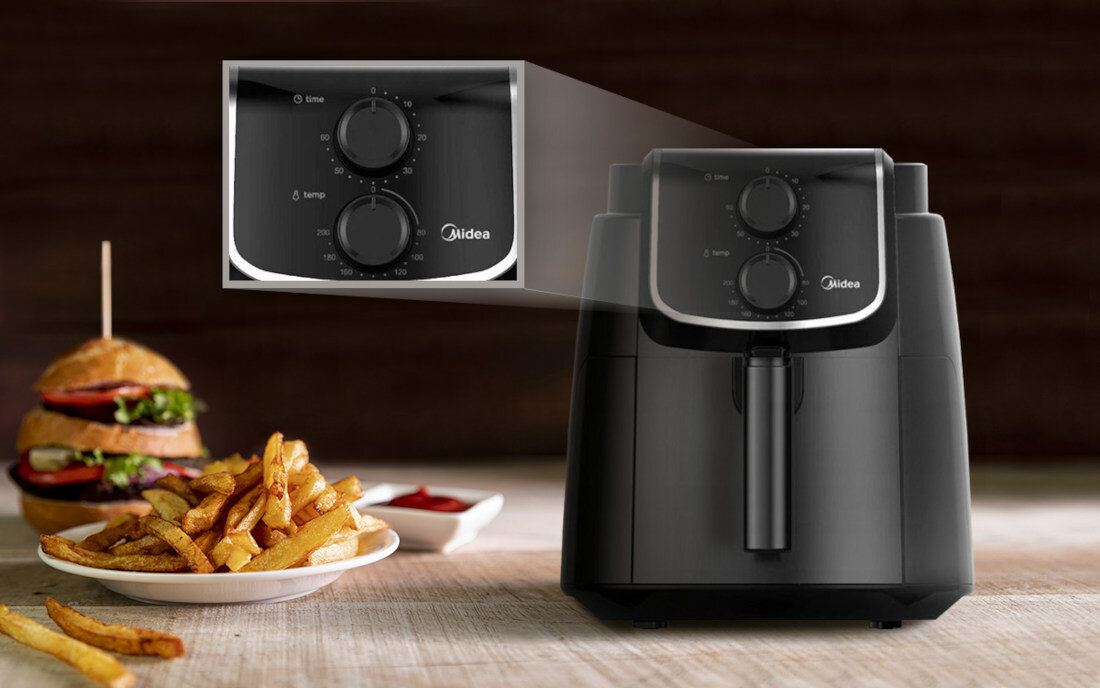 Frytkownica beztluszczowa MIDEA MF-TN35D Air Fryer smacznie zdrowo