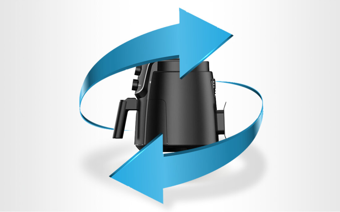 Frytkownica beztluszczowa MIDEA MF-TN35D Air Fryer Technologia Dual Cyclone Rapid Air