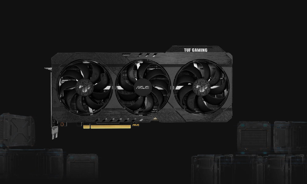ASUS TUF Gaming GeForce RTX 3070 V2 LHR 8GB wentylatory
