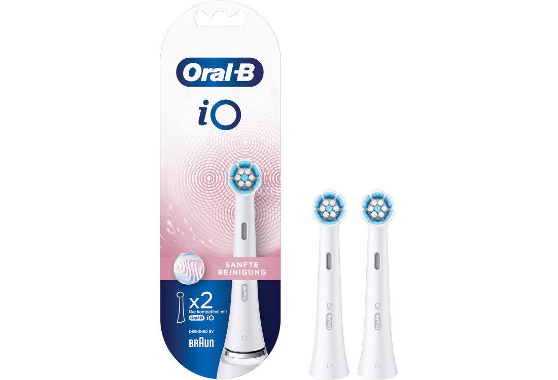 Oryginalna końcówka szczoteczki ORAL-B iO Sanfte Reinigung (2 szt.) (Delikatna dla dziąseł)