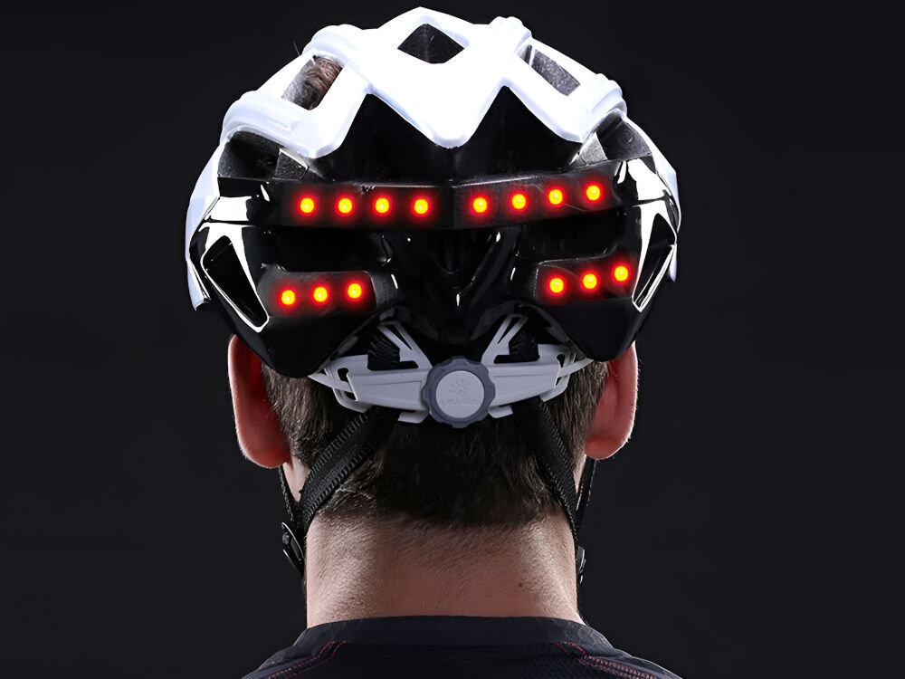 Kask rowerowy LIVALL BH60SE Neo Czarny Szosowy (rozmiar L) zintegrowane światło led automatyczne światło stop kierunkowskazy z pilota