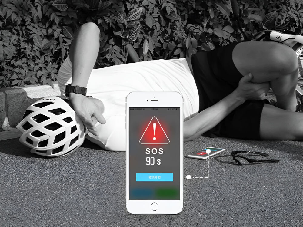 Kask rowerowy LIVALL BH60SE Neo Czarny Szosowy (rozmiar L) system detekcji upadku sms z lokalizacją wysyłanie alertów