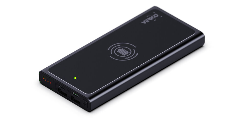 Powerbank VERICO Power Plus Air 10000mAh 4PW-P2CNB1-NN porty ładowania brak ograniczeń
