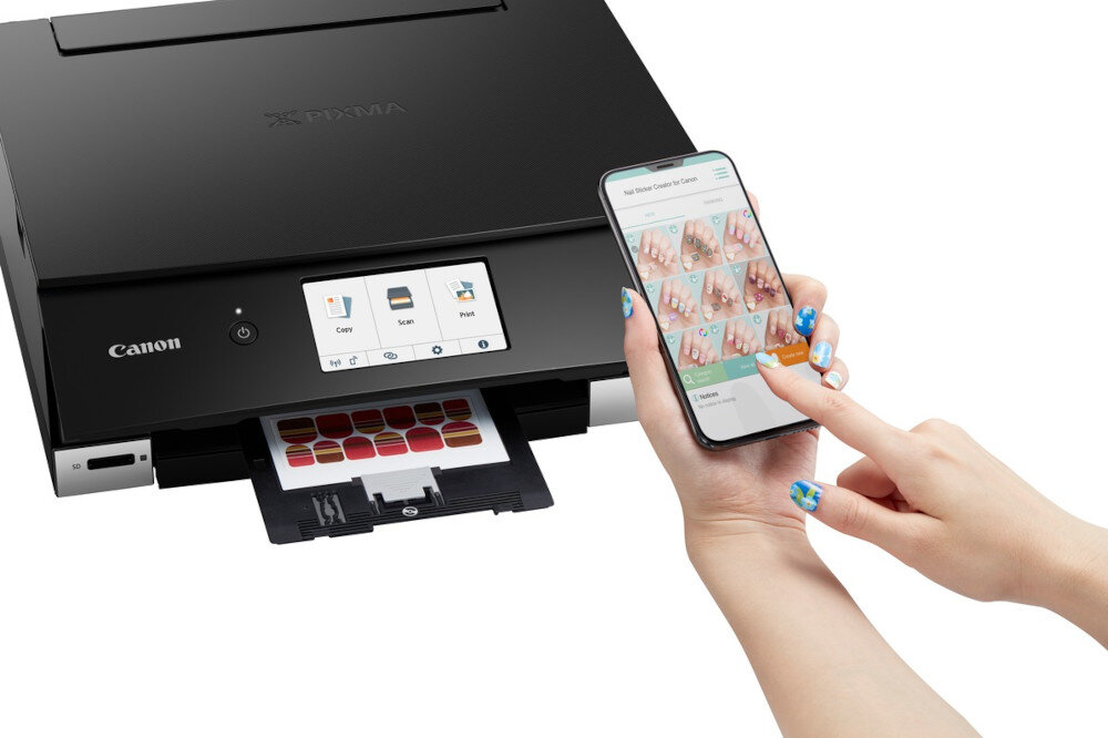 Urządzenie wielofunkcyjne CANON Pixma TS8350A podajnik taca pojemność nośniki formaty podawanie