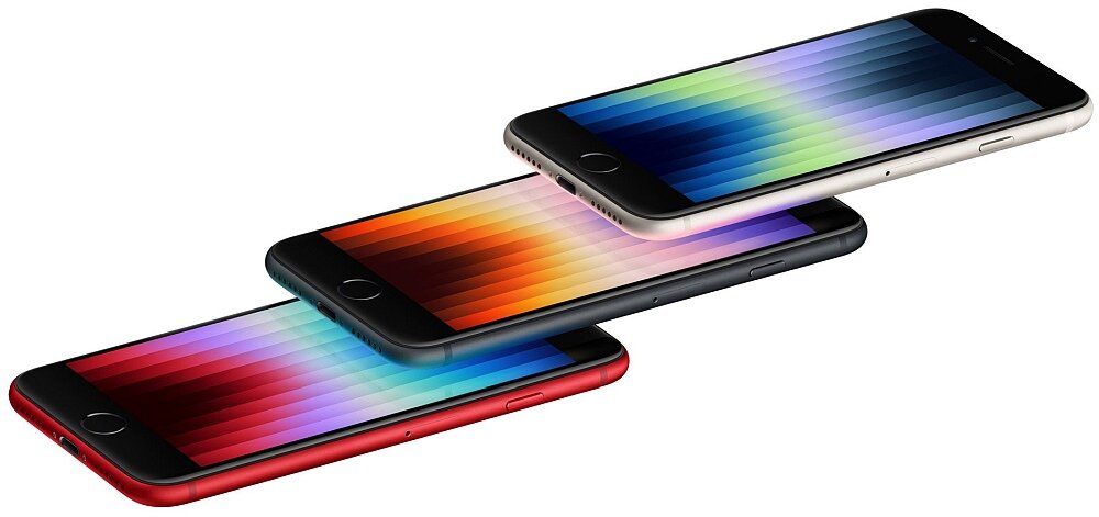 Smartfon APPLE iPhone SE 2022 ekran bateria procesor ram pamięć aparat blokada rozdzielczość pojemność zdjęcia system ios dane parametry opis