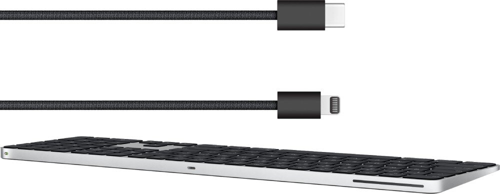 Klawiatura APPLE Magic Keyboard z Touch ID INT Czarny pole numeryczne akumulator ładowanie przewód