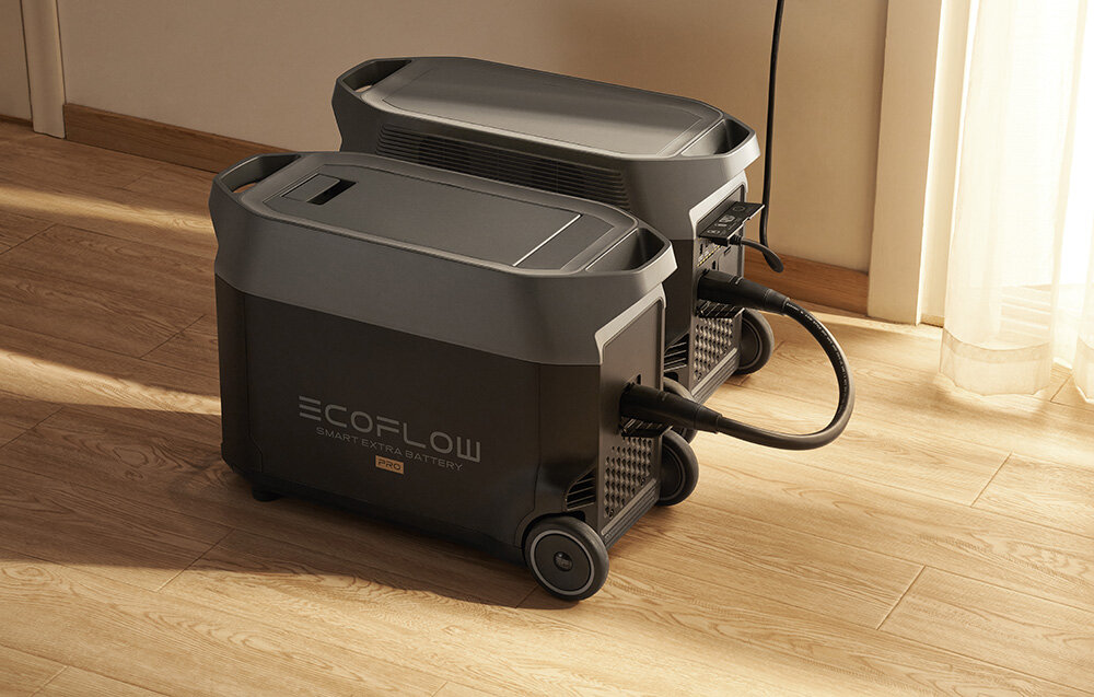 Bateria ECOFLOW 3600Wh do Delta Pro wydajna przenosna potroic pojemnosc do 7.2 kWh lub 10.8 kWh wbudowanemu wyswietlacz LCD aplikacja ECOFLOW