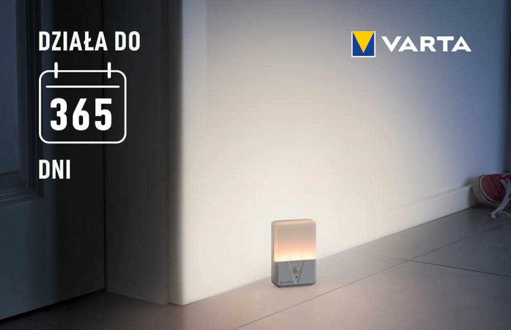 VARTA lampka włączanie światło