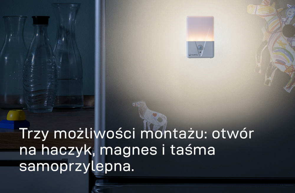 VARTA montaż otówr haczyk magnes taśma samoprzylepna