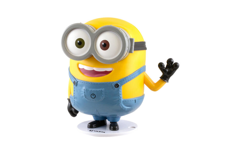 VARTA ciepłe przyciemnione światło zasypianie sen lampka nocna minionki pokój dziecięcy włączanie wyłączanie czujnik dotykowy przełącznik suwakowy poziom oświetlenie wysoki niski automatyczne wyłączanie