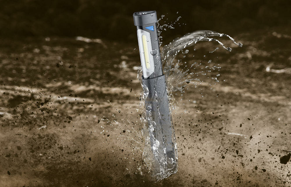 VARTA latarka wodoodporna deszcz woda klasa odporność ochrona zachlapanie