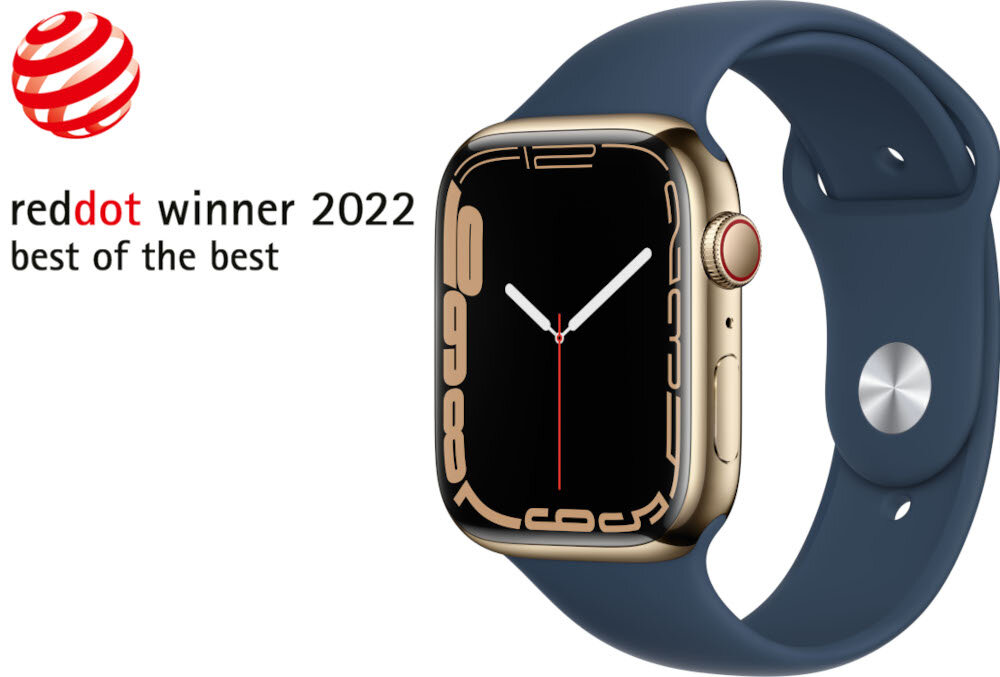 Smartwatch APPLE Watch 7 nagroda reddot