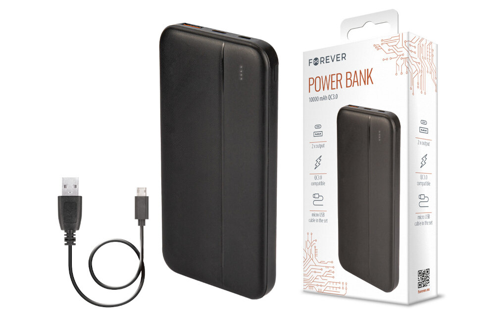 Powerbank FOREVER GSM113226 10000mAh Czarny