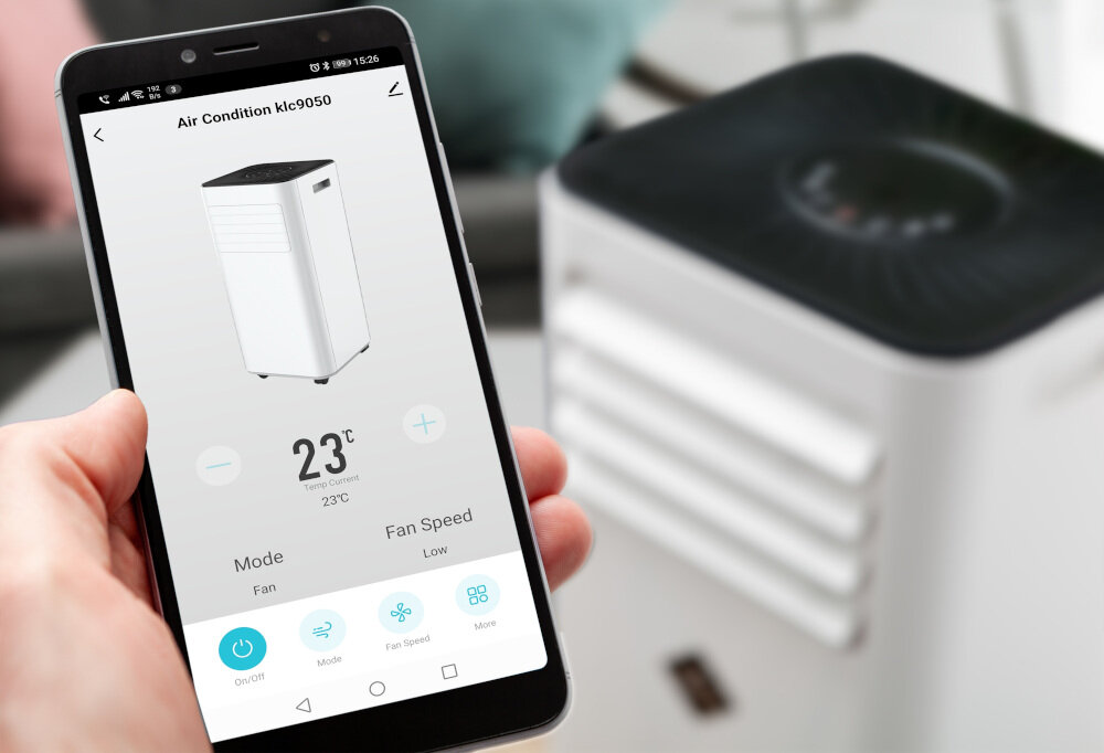 Klimatyzator COLUMBIA VAC KLC9050 wygodne sterowanie pilot aplikacja