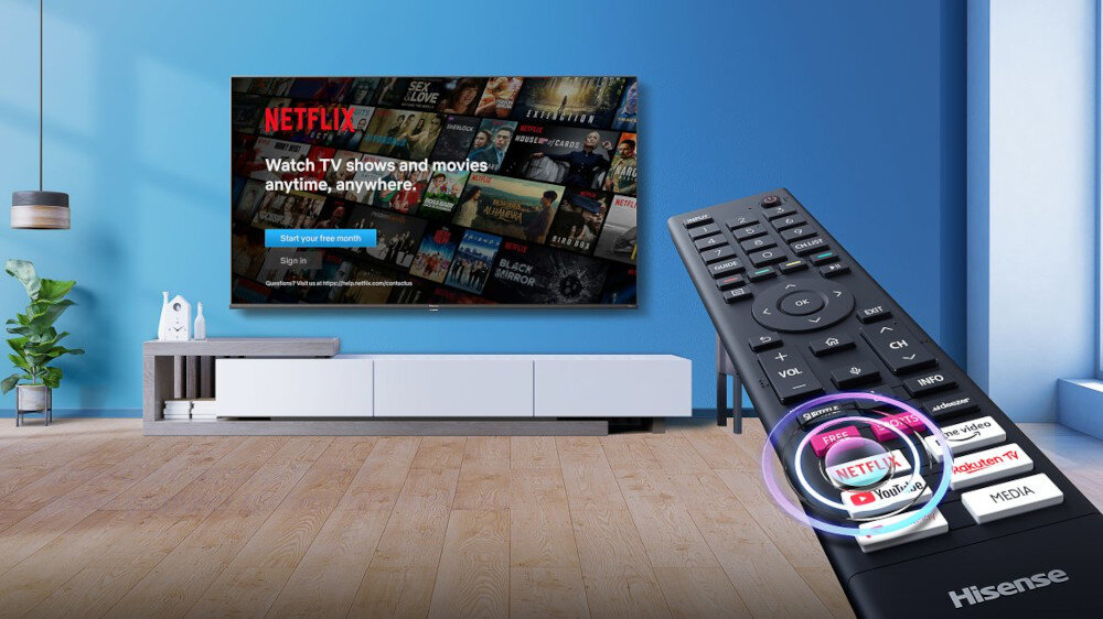Telewizor HISENSE E7HQ - one touch access