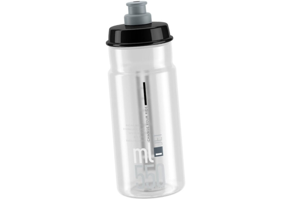 Bidon ELITE Jet 550 ml Przezroczysty wykonanie wyprofilowany korpus