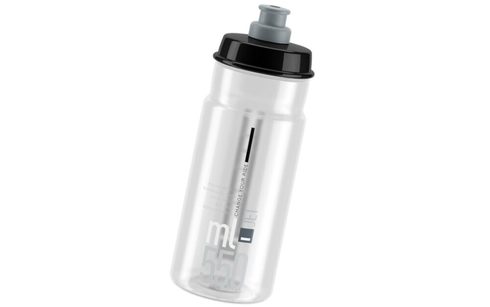 Bidon ELITE Jet 550 ml Przezroczysty nakretka z innowacyjna dysza push-pull