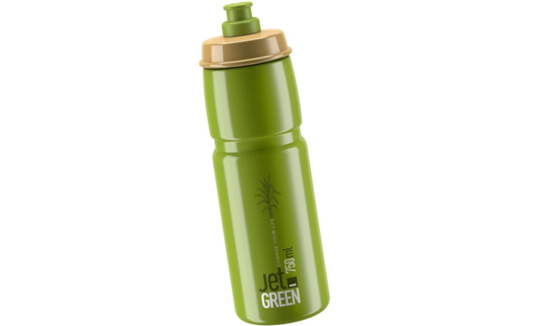 Bidon ELITE Jet 750 ml Zielony kolor wykonanie wyprofilowany korpus