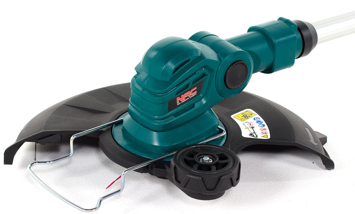 Podkaszarka akumulatorowa NAC TB-B20-LI-20V wyglad zasilanie