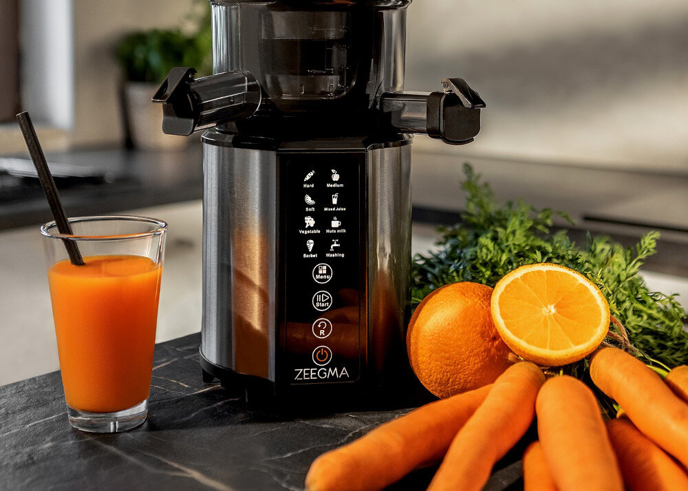 Wyciskarka wolnoobrotowa ZEEGMA Sap Pro wlot wygoda