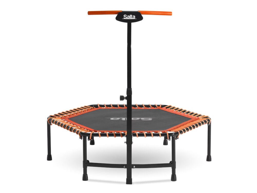 Trampolina SALTA Fitness 5357O Pomarańczowy 128 cm aktywny styl zycia dbanie o kondycje i zdrowie 10 minut skokow dziennie