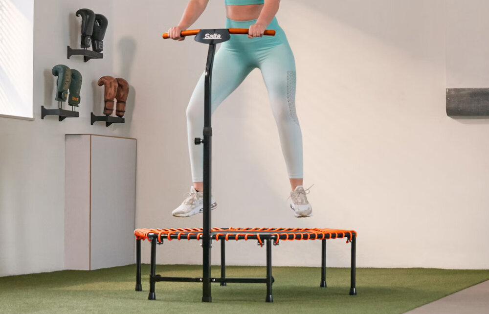 Trampolina SALTA Fitness 5357O Pomarańczowy 128 cm wysokiej jakosci polipropylen stal dlugowiecznosc wytrzymalosc