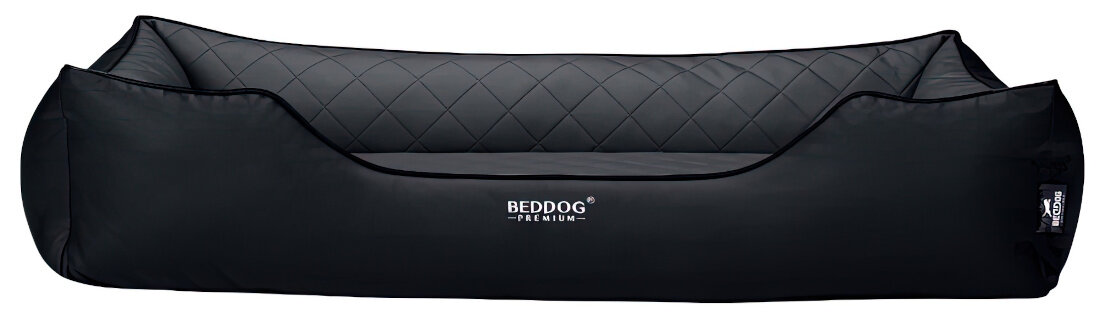 Legowisko dla psa BEDDOG Buffy The Rock Ortopedyczne XXL Czarno-szary Duże wymiary Elegancki antracytowy kolor minimalistyczny design