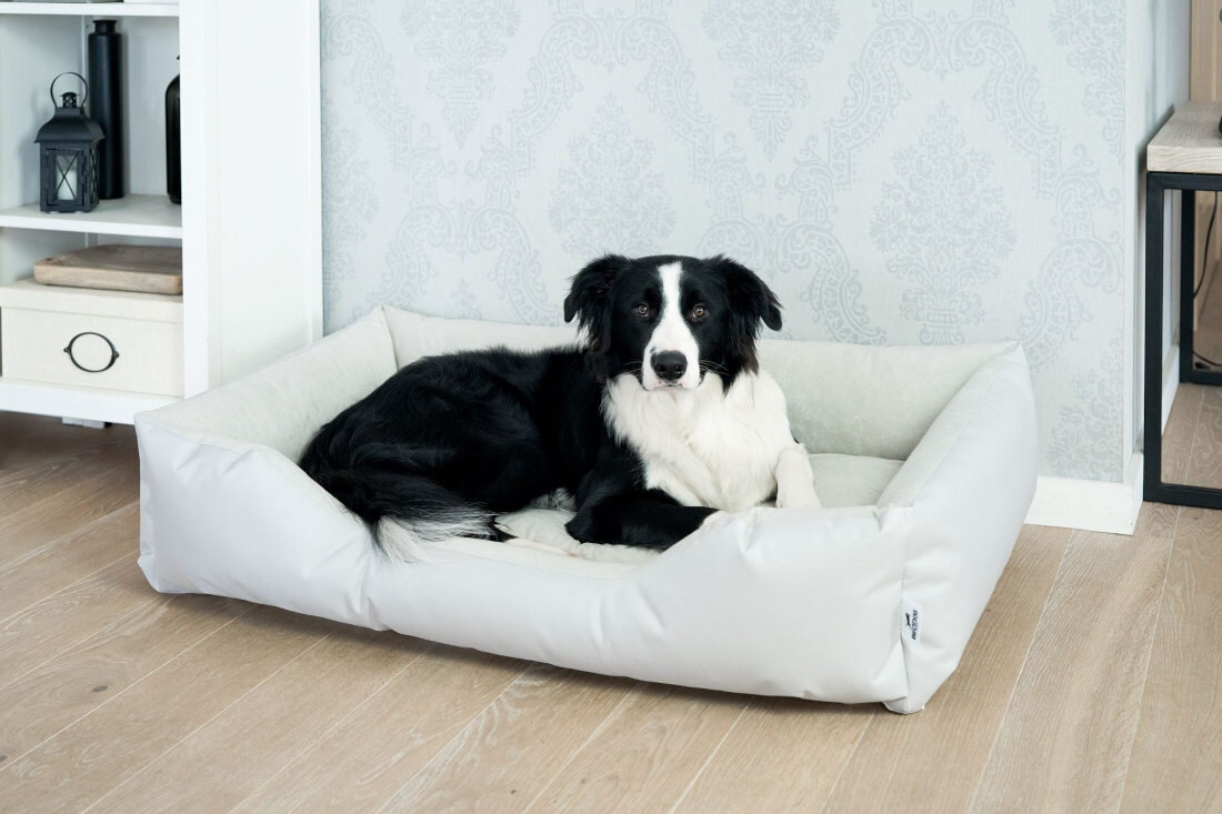 Legowisko dla psa BEDDOG Zara XL Szary Komfort i wygoda każdego dnia miękka mikrofibra wewnątrz wypełnieniu z płatków pianki dopasowanie wsparcie dla stawów i mięśni wykonanie z cordury przetarcia i uszkodzenia