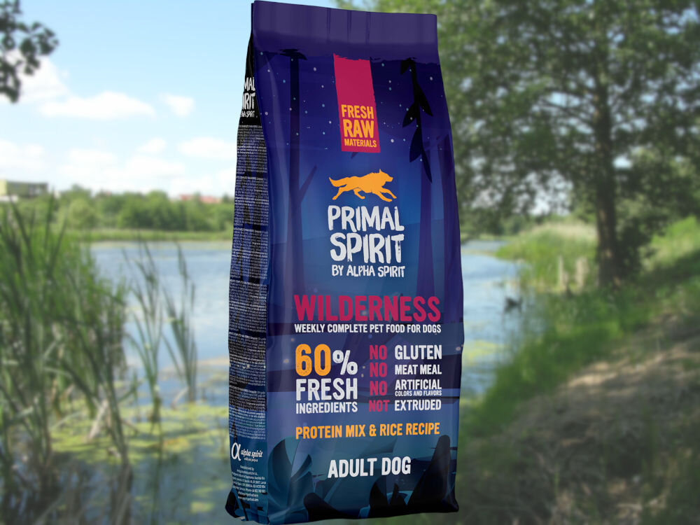 Karma dla psa ALPHA SPIRIT Wilderness Kurczak z wieprzowiną i rybą 12 kg naturalne składniki