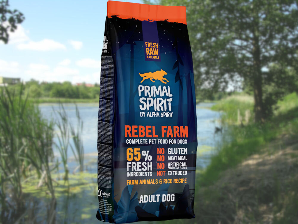 Karma dla psa ALPHA SPIRIT Rebel Farm Kurczak 12 kg naturalne składniki