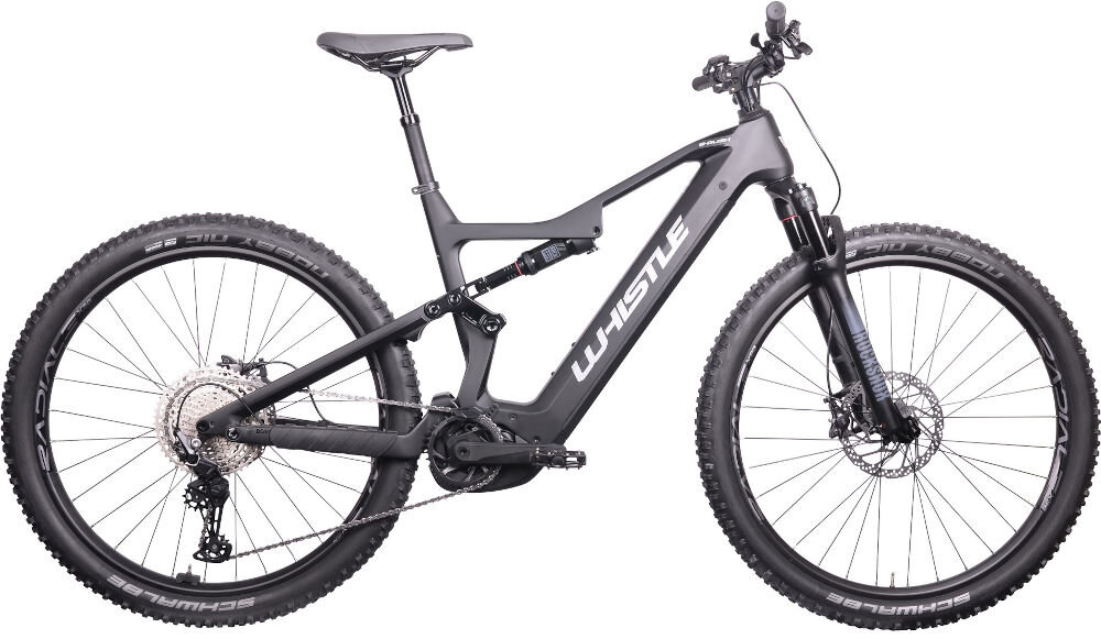 Rower elektryczny WHISTLE B-Rush  C5.2 M19  29 cali męski Czarny czarnym kolorze oświetlenie na przód i tył osłona łańcucha bagażnik