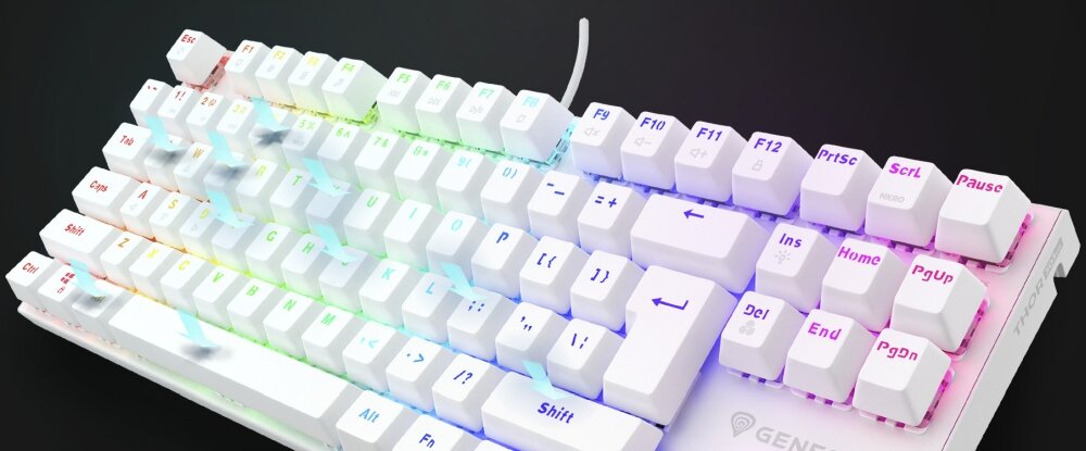 Klawiatura GENESIS Thor 303 TKL funkcjonalność niewielka przełączniki rewizja jakość smarowanie design trwałość