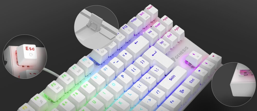 Klawiatura GENESIS Thor 303 TKL funkcjonalność niewielka przełączniki rewizja jakość smarowanie design trwałość